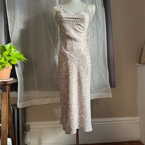 Abercrombie & Fitch Animal Print Midi Dress